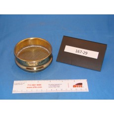 Sieve, Brass Frame, 3&quot; Diameter, 1&quot; Deep, 16 Mesh